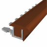 Заказать Противоскользящий профиль с резиновой вставкой 22 мм MP 70 PG гибкий коричневый 2,7 м 