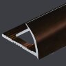 Заказать C-образный профиль алюминий для плитки 12 мм PV09-11 коричневый блестящий 2,7 м 