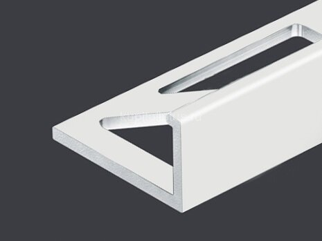 Заказать L-образный профиль алюминиевый 10 мм PV02-24 белый Ral 9016 2,7 м 
