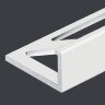 Заказать L-образный профиль алюминиевый 10 мм PV02-24 белый Ral 9016 2,7 м 