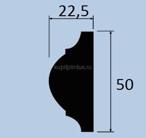 Заказать Молдинг 50х22,5 мм Hiwood D50 из полистирола 2 м Заказать Молдинг 50х22,5 мм Hiwood D50 из полистирола 2 м