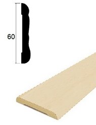 Наличник фигурный ПВХ Lemal 22060 60 мм Цвет 0073 Бук светлый 2,2 м Наличник фигурный ПВХ Lemal 22060 60 мм Цвет 0073 Бук светлый 2,2 м