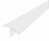 Т-образный профиль ПВХ 16 мм белый 2,7 м