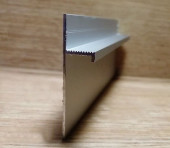 Алюминиевый теневой плинтус Евротрим 5957.01 серебро анодированный 2 м