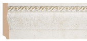 Напольный плинтус Decomaster 153-40 Белый-золото 95х12х2400 мм