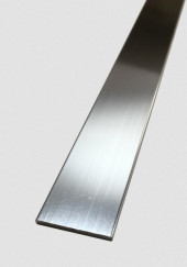 Алюминиевая полоса 10х1,5 серебро глянец 2,7 м