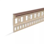 Плинтус для ковролина 7х55 мм Идеал Пк55 019 коричневый 2.2 м Плинтус для ковролина 7х55 мм Идеал Пк55 019 коричневый 2.2 м