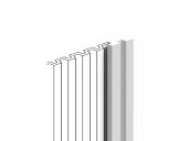 Финишный молдинг для стеновой панели HiWood LF201B NP белый 34х11 мм 2.7м Финишный молдинг для стеновой панели HiWood LF201B NP белый 34х11 мм 2.7м