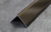 Алюминиевый уголок 20х20 мм ПН20х20 наружний бронза матовая 2,7 м