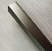 Алюминиевый уголок 20х20 мм ПН20х20 наружний светлая бронза матовая 2,7 м