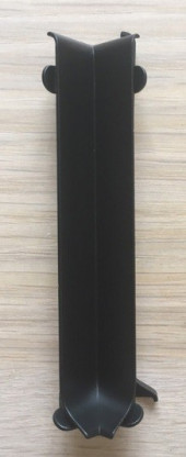 Металлическая фурнитура для плинтуса ПЛ-60 уголок внутренний черный муар