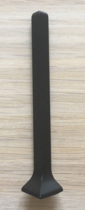 Металлическая фурнитура для плинтуса ПЛ-60 уголок наружный черный муар