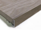 Гибкий алюминиевый профиль L-образный 12 мм PV06-06 Бронза матовая 2,7 м