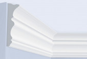 Потолочный плинтус 150х31 мм Hiwood L1404 белый полистирол 2 м