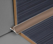 Профиль для плитки внутренний универсальный алюминий 10 мм PV30-06 бронза матовая 2,7 м