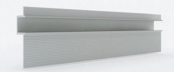 Заказать Алюминиевый плинтус теневой ПО-191 серебро матовое 2,7 м 